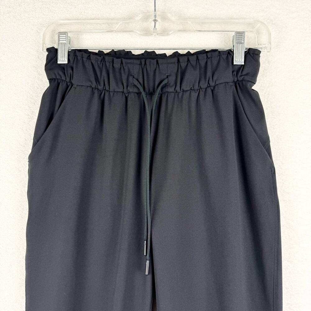 Lululemon Keep Moving Drawstring Athleisure Pant 7/8 High-Rise Black Size 4 - Picture 8 of 16